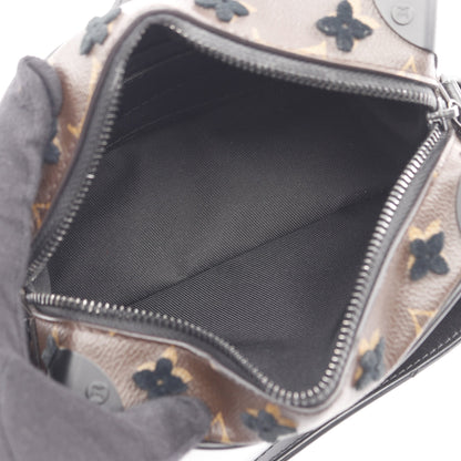 ミニ ソフトトランク モノグラム タフタージュ ショルダーバッグ PVC レザー ブラウン ブラック ルイヴィトン バッグ LOUIS VUITTON