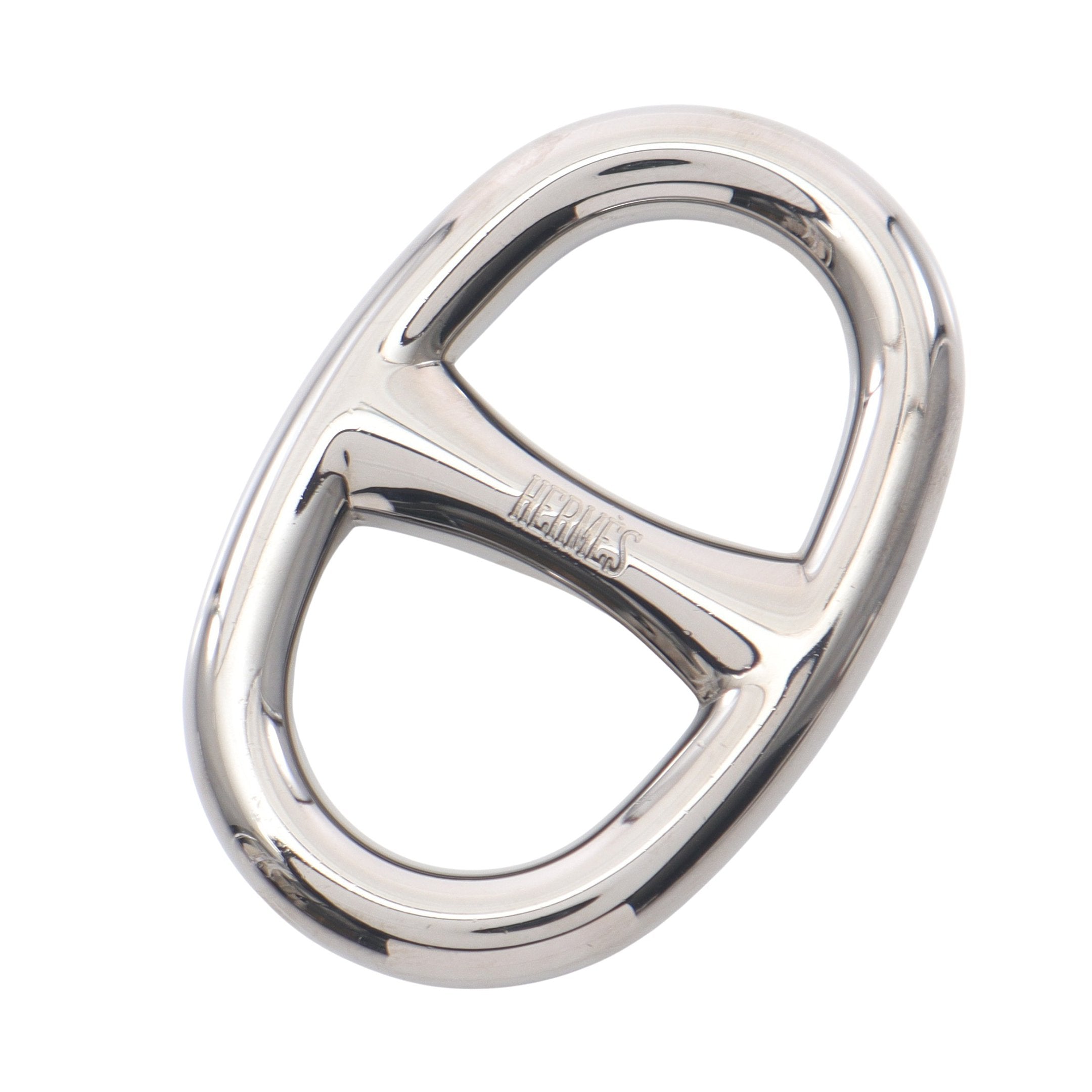 HERMES シェーヌダンクル　スカーフリング　シルバー シェーヌダンクル スカーフリング シルバー エルメス – RECLO