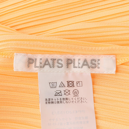 プリーツ カーディガン オレンジ プリーツプリーズ トップス PLEATS PLEASE