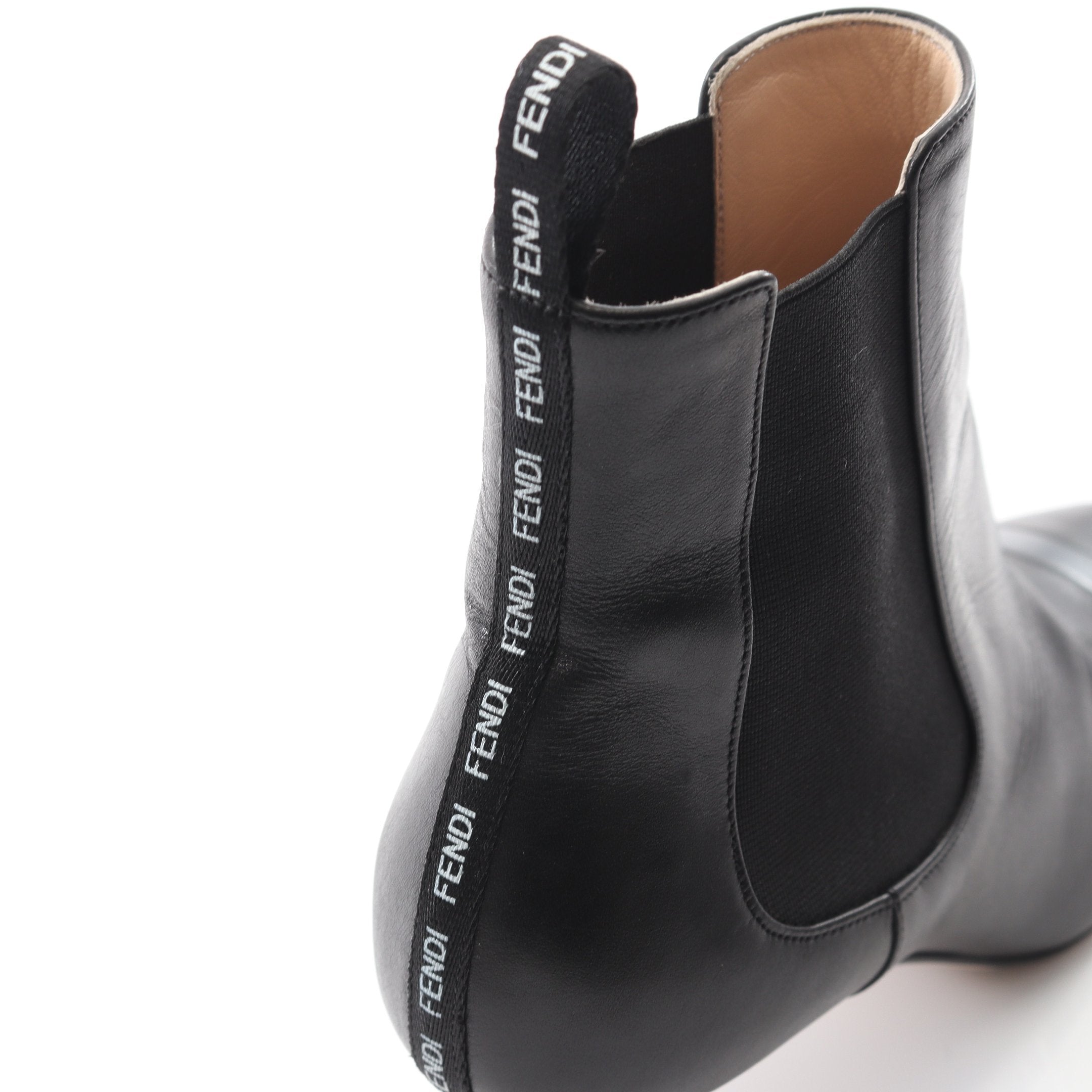 サイドゴアブーツ レザー ブラック フェンディ – RECLO