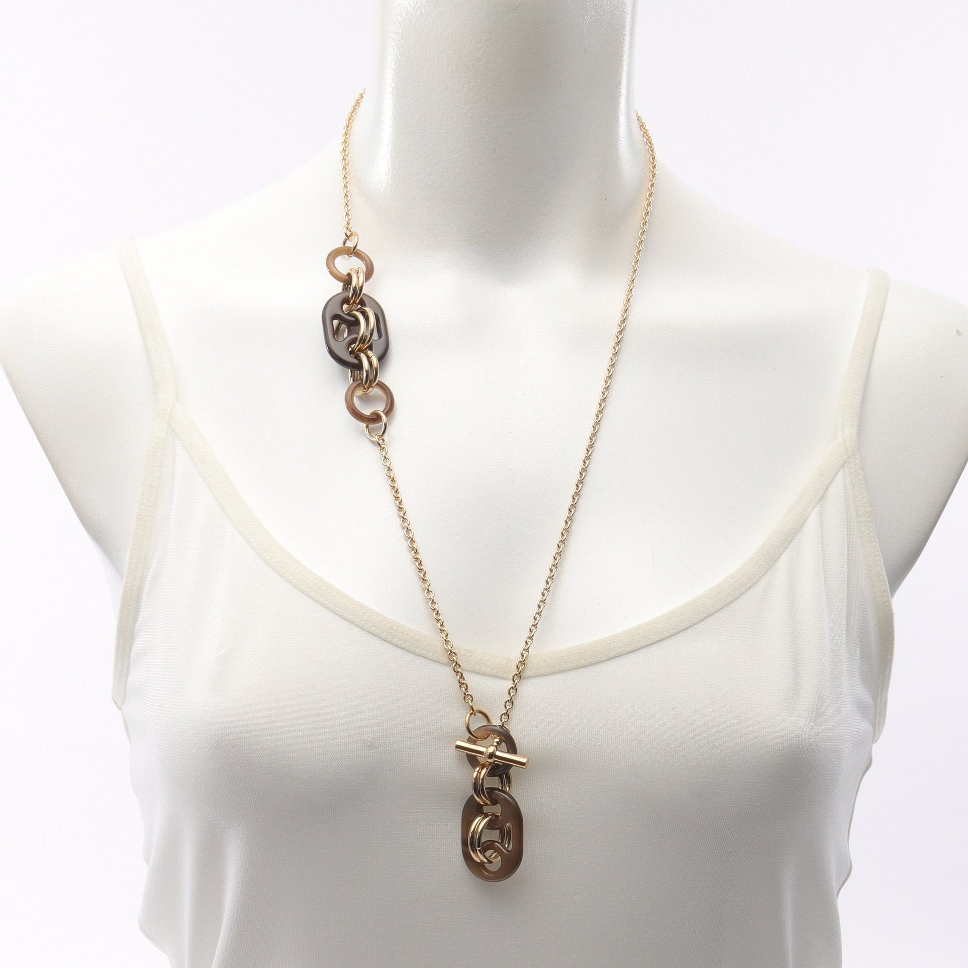 ユリディスPM ネックレス バッファローホーン GP ゴールド ダーク  