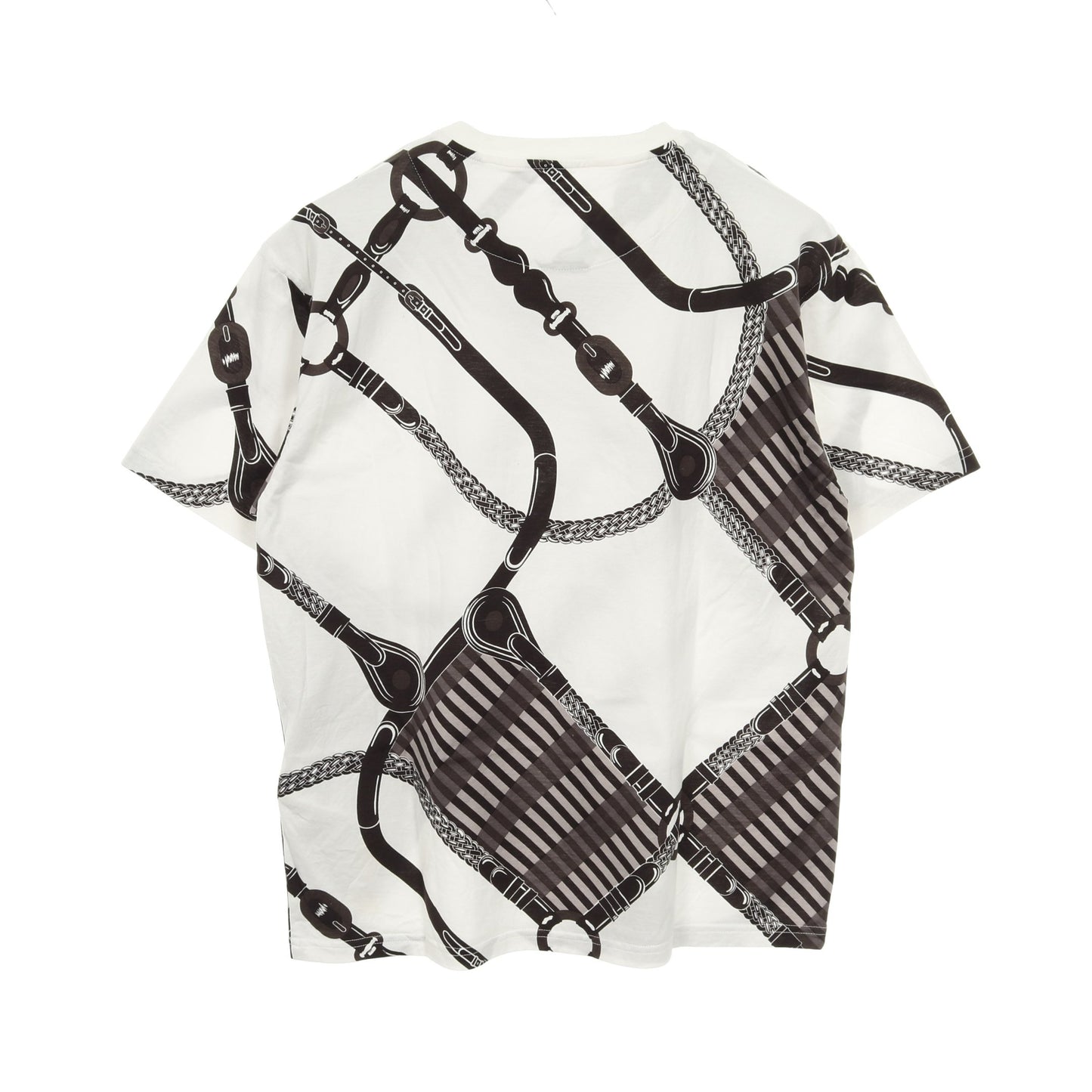 Coaching Remix コーチングリミックス Tシャツ クルーネック 半袖 コットン ホワイト ブラック エルメス トップス HERMES
