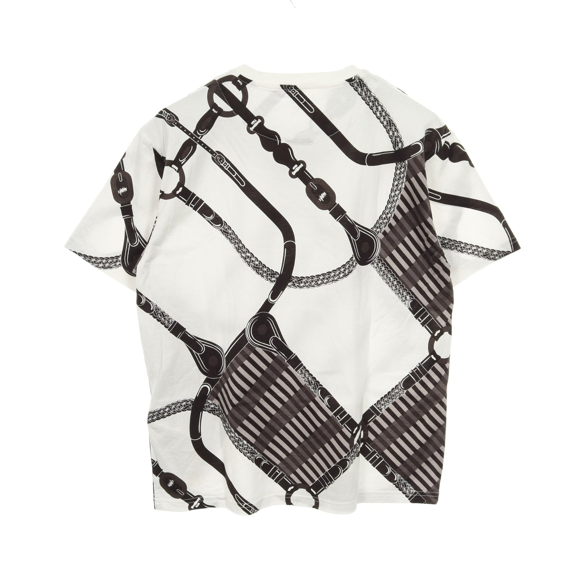 Coaching Remix コーチングリミックス Tシャツ クルーネック 半袖 コットン ホワイト ブラック エルメス トップス HERMES