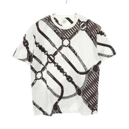 Coaching Remix コーチングリミックス Tシャツ クルーネック 半袖 コットン ホワイト ブラック エルメス トップス HERMES