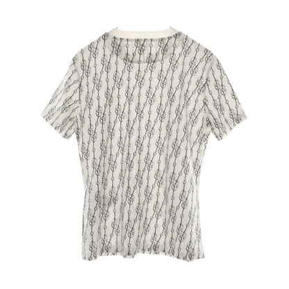 クリティケス Tシャツ クルーネック 総柄 コットン ホワイト ブラック エルメス トップス HERMES