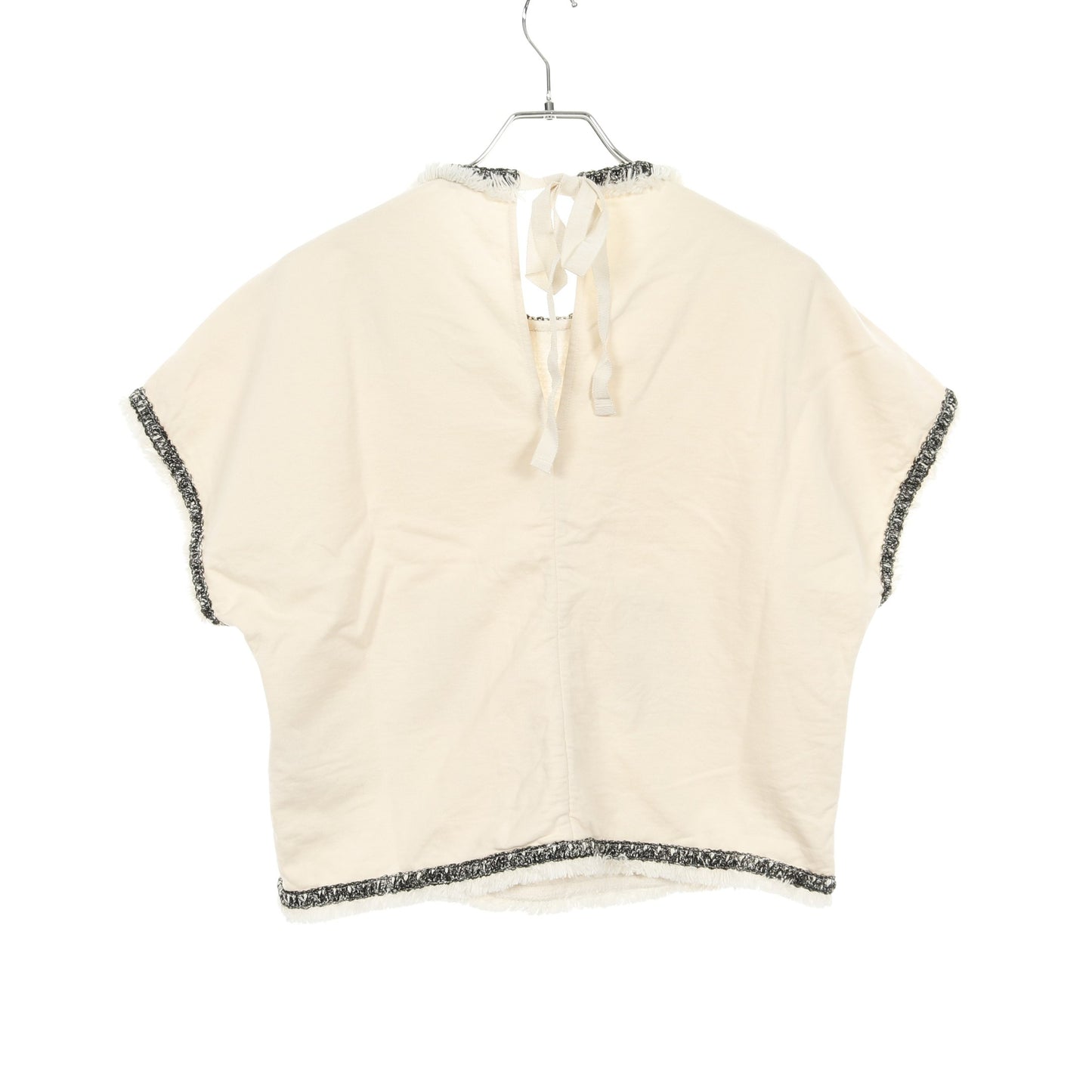 MANICHE CORTE マニッシュコルテ カットソー ツイード コットン アイボリー フリンジ モンクレール トップス MONCLER