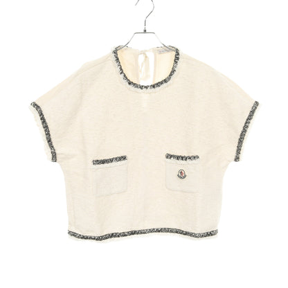 MANICHE CORTE マニッシュコルテ カットソー ツイード コットン アイボリー フリンジ モンクレール トップス MONCLER