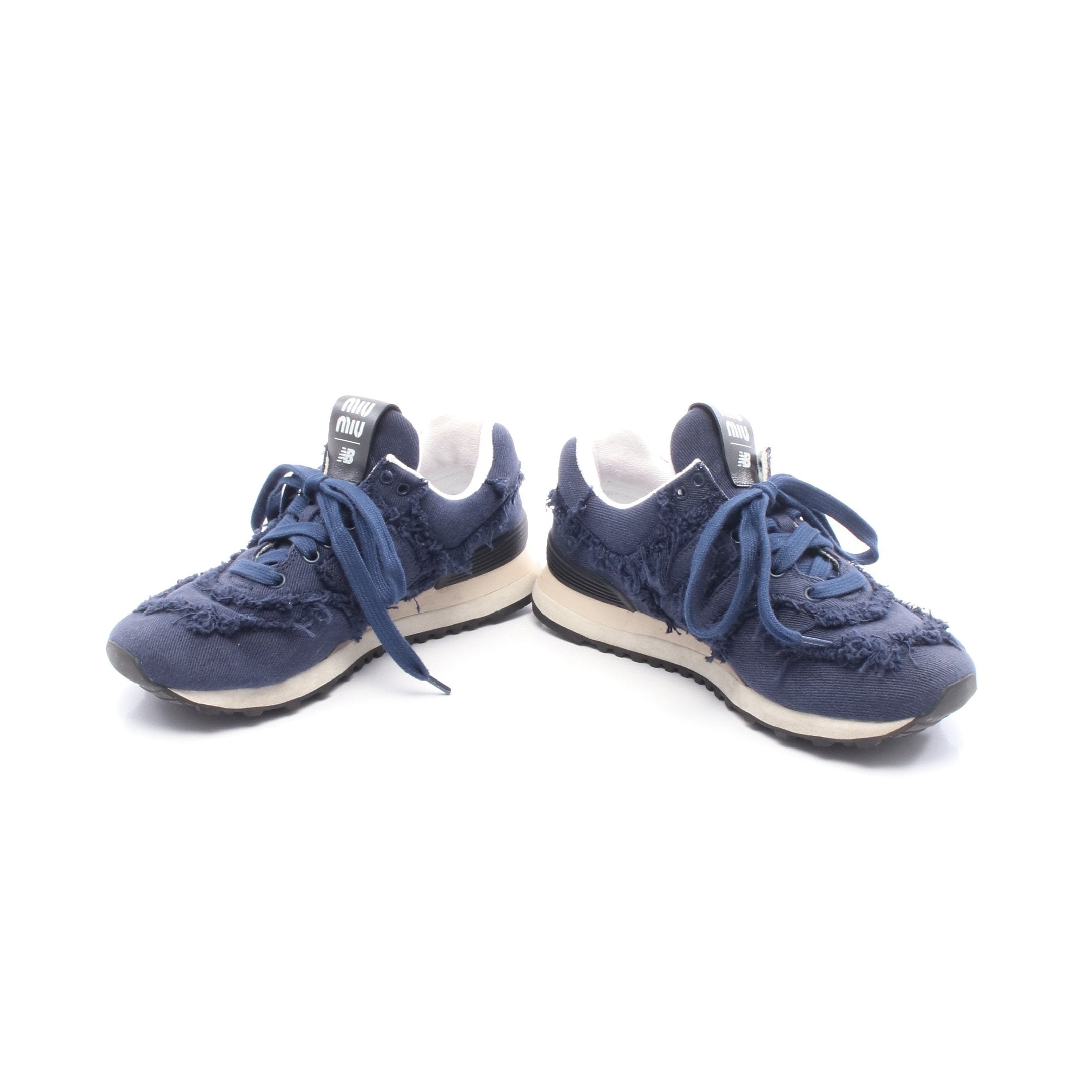 miu miu × NEW BALANCE 574 Denim Colonial スニーカー デニム