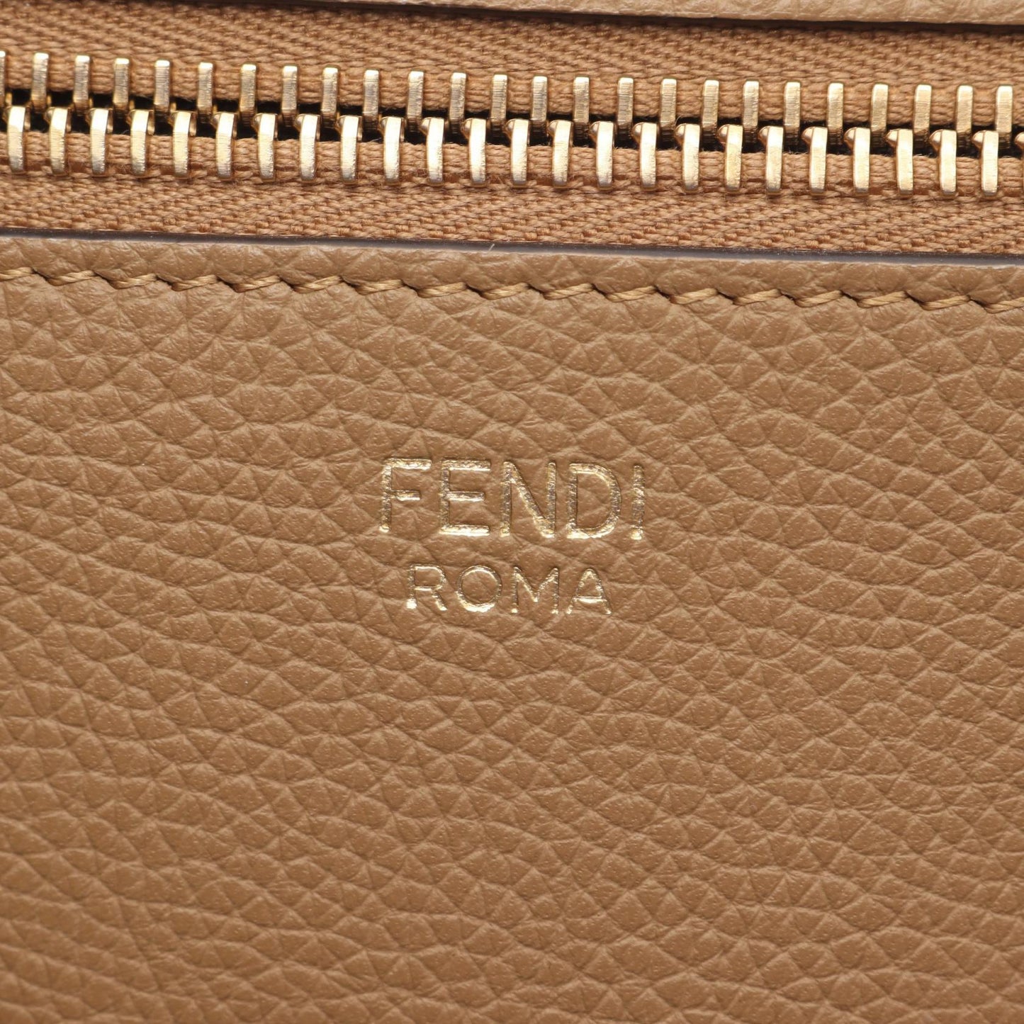 LARGE ROLL ショルダーバッグ トートバッグ キャンバス レザー ベージュ ネイビー リバーシブル フェンディ バッグ FENDI