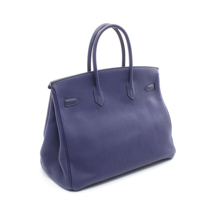 バーキン35 ブルーアンクル ハンドバッグ トゴ ダークブルー ゴールド金具 C刻印 エルメス バッグ HERMES