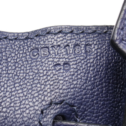 バーキン35 ブルーアンクル ハンドバッグ トゴ ダークブルー ゴールド金具 C刻印 エルメス バッグ HERMES
