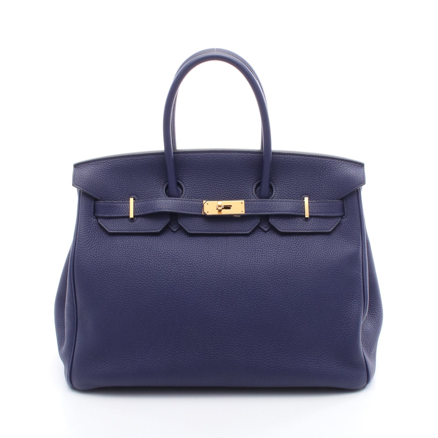 バーキン35 ブルーアンクル ハンドバッグ トゴ ダークブルー ゴールド金具 C刻印 エルメス バッグ HERMES