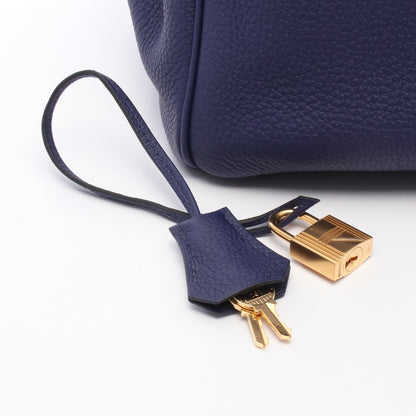 バーキン35 ブルーアンクル ハンドバッグ トゴ ダークブルー ゴールド金具 C刻印 エルメス バッグ HERMES