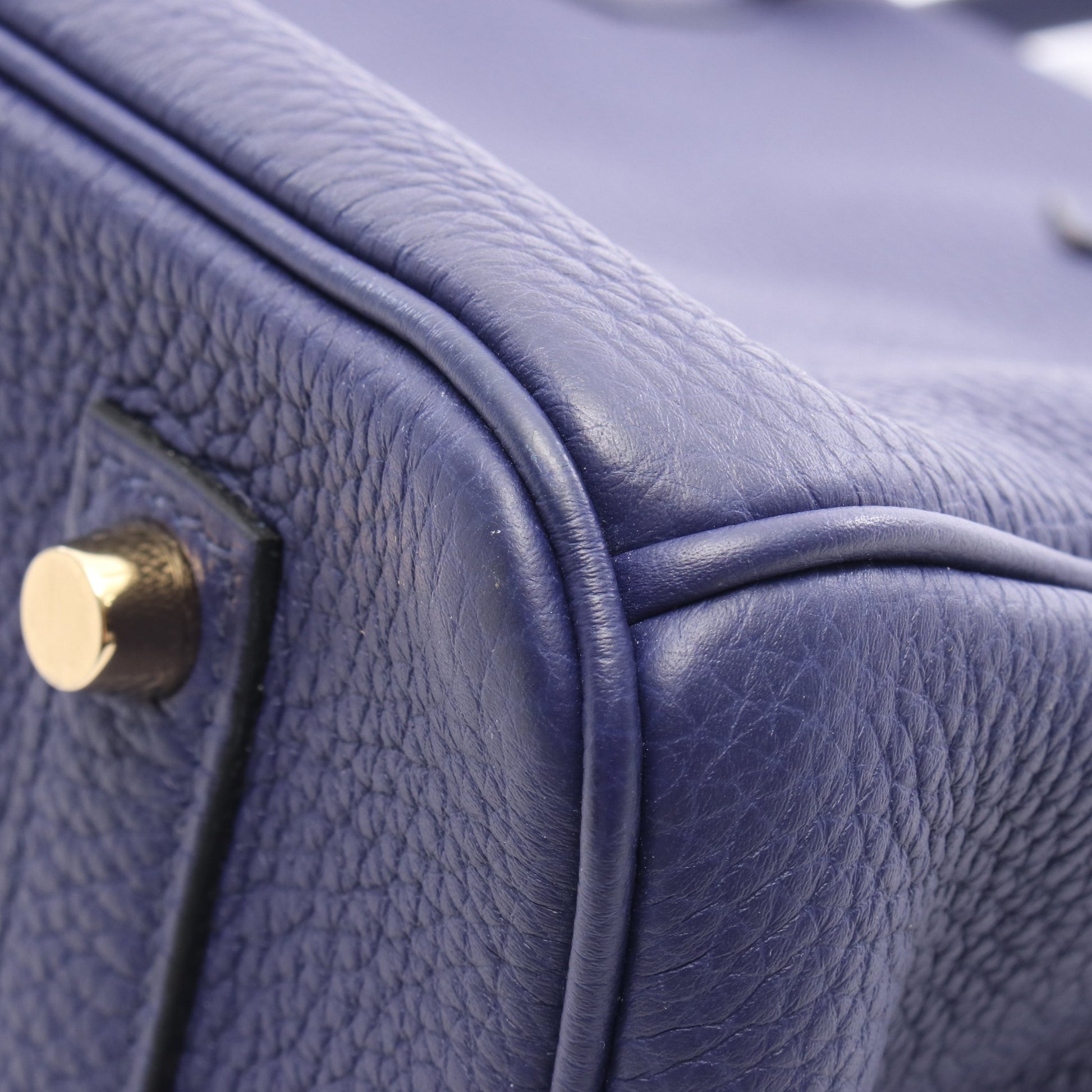 バーキン35 ブルーアンクル ハンドバッグ トゴ ダークブルー ゴールド金具 C刻印 エルメス バッグ HERMES