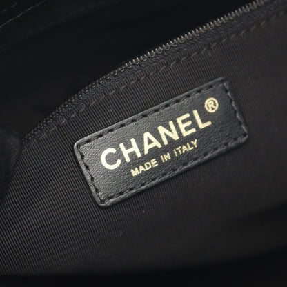 マトラッセ チェーンショルダーバッグ チェーントートバッグ キャビアスキン ブラック ゴールド金具 シャネル バッグ CHANEL