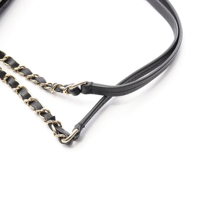 マトラッセ チェーンショルダーバッグ チェーントートバッグ キャビアスキン ブラック ゴールド金具 シャネル バッグ CHANEL