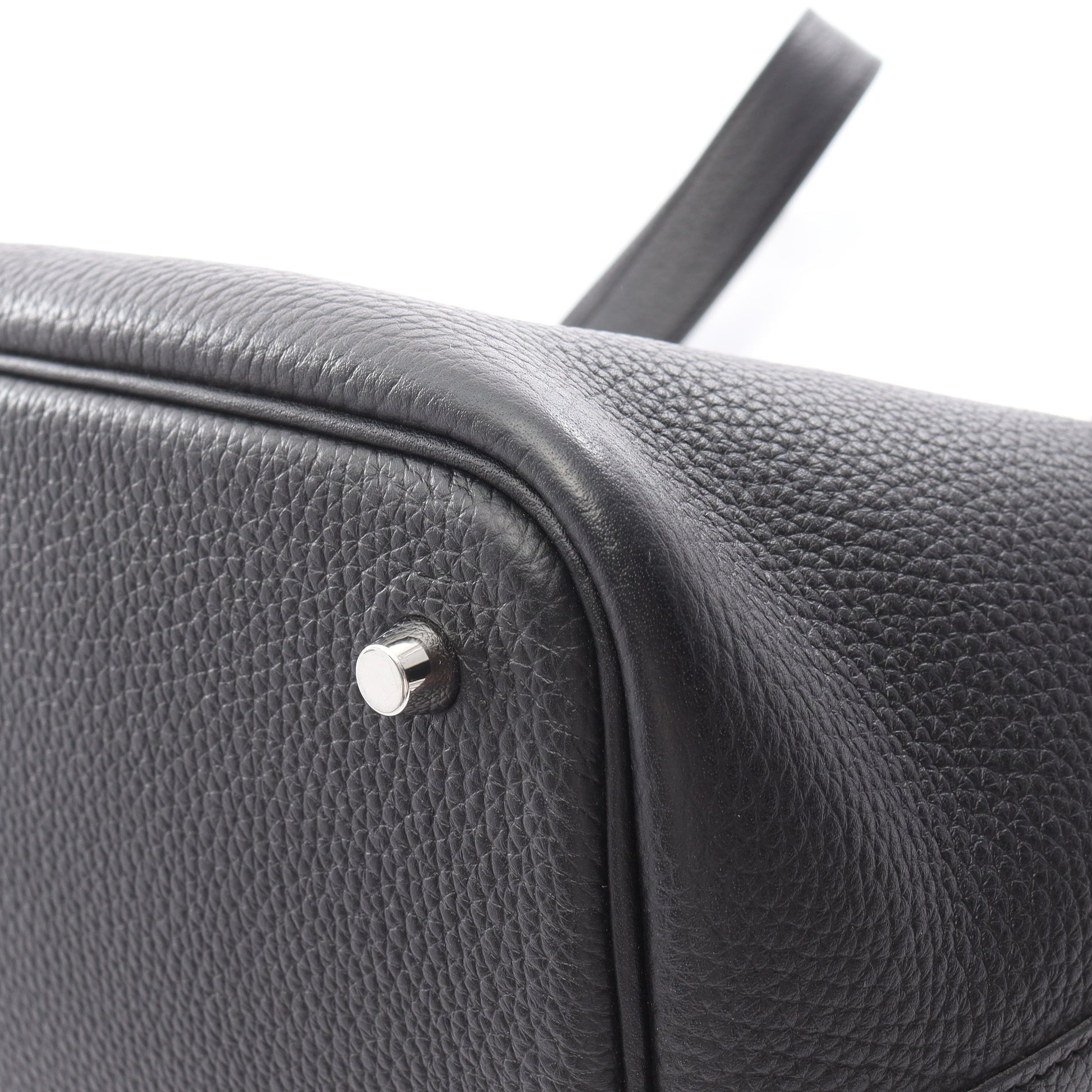 ピコタンロックMM ハンドバッグ トリヨンクレマンス ブラック シルバー金具 B刻印 エルメス バッグ HERMES