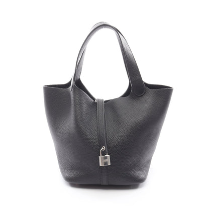 ピコタンロックMM ハンドバッグ トリヨンクレマンス ブラック シルバー金具 B刻印 エルメス バッグ HERMES