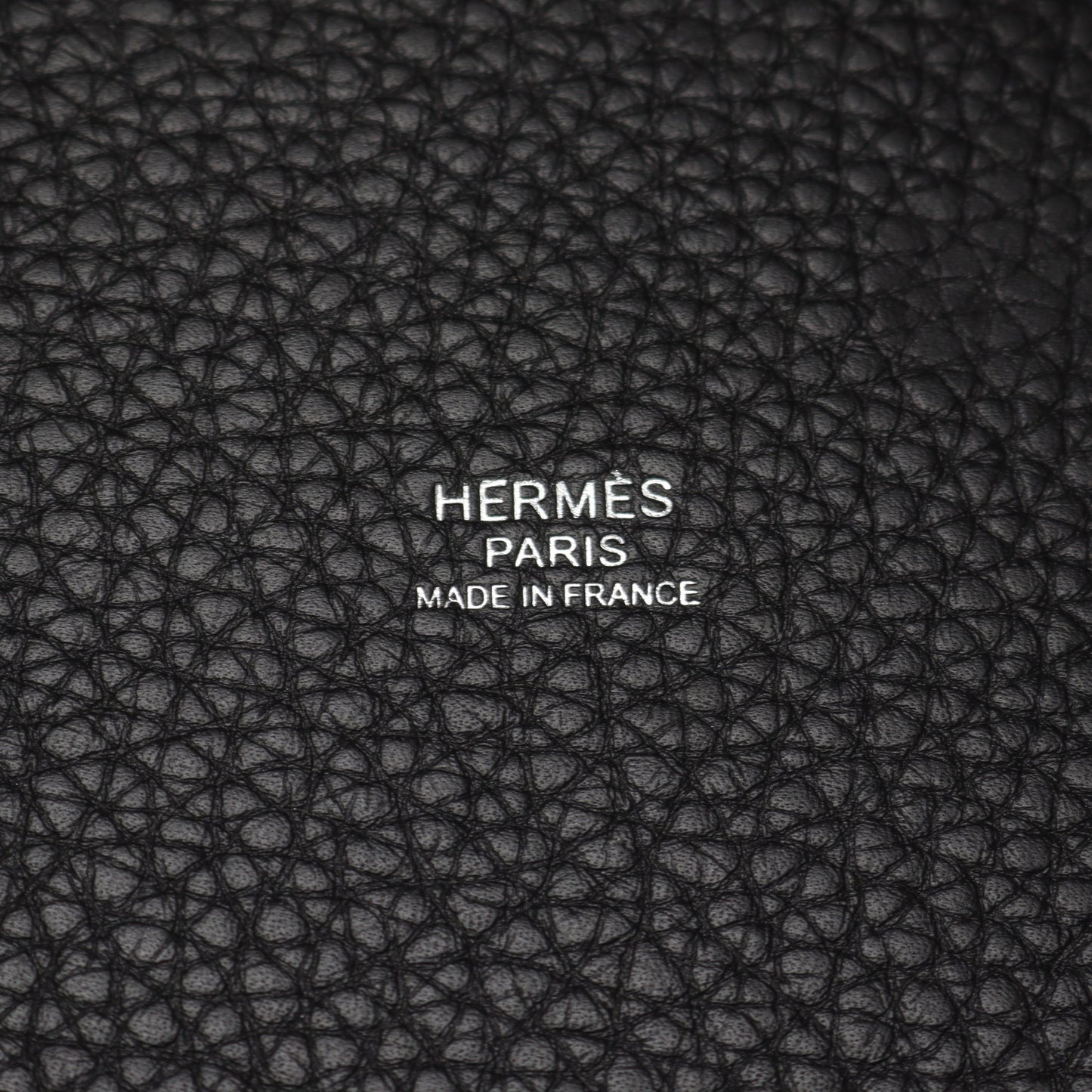 ピコタンロックMM ハンドバッグ トリヨンクレマンス ブラック シルバー金具 B刻印 エルメス バッグ HERMES