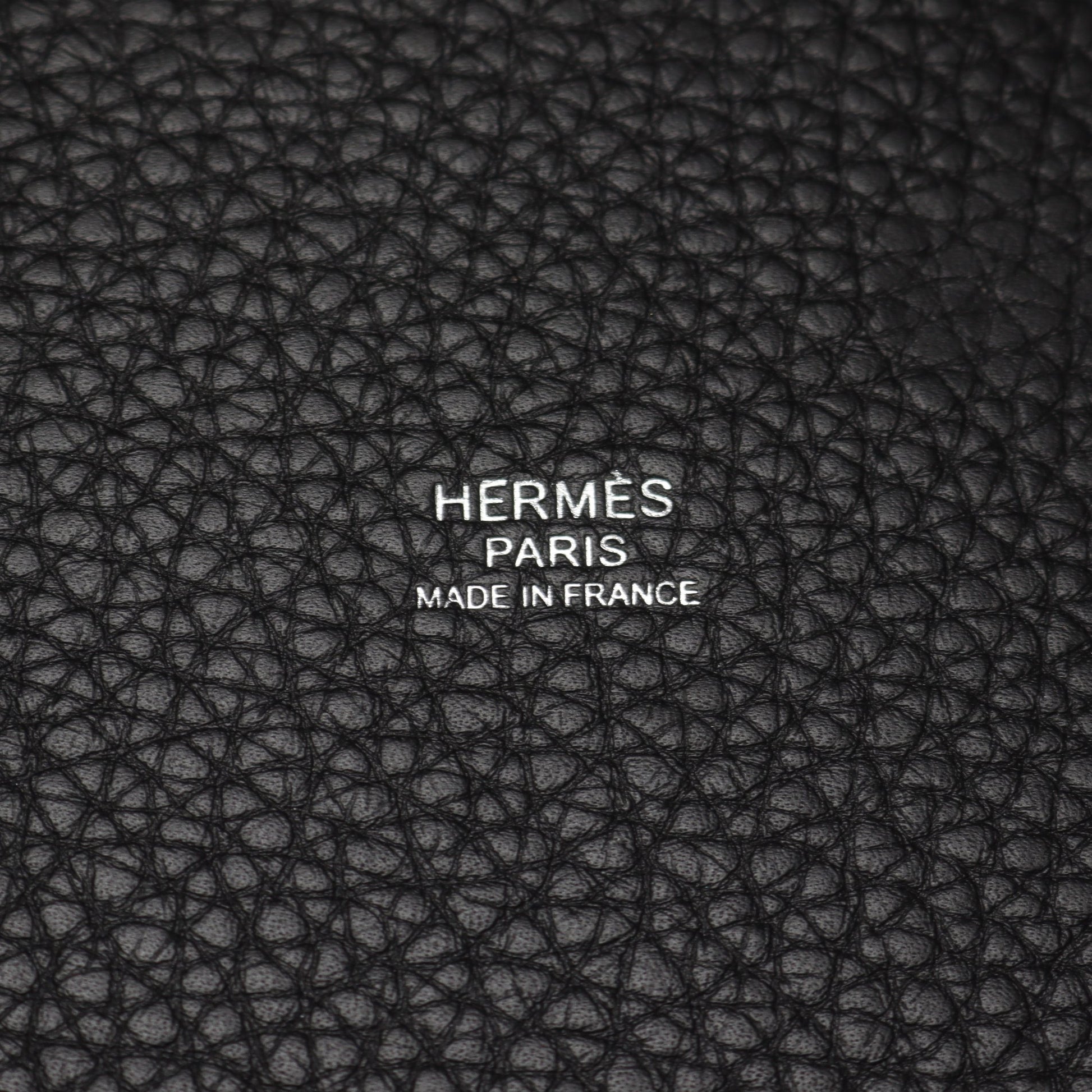 ピコタンロックMM ハンドバッグ トリヨンクレマンス ブラック シルバー金具 B刻印 エルメス バッグ HERMES