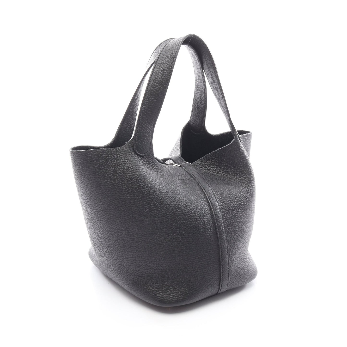 ピコタンロックMM ハンドバッグ トリヨンクレマンス ブラック シルバー金具 B刻印 エルメス バッグ HERMES