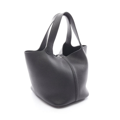 ピコタンロックMM ハンドバッグ トリヨンクレマンス ブラック シルバー金具 B刻印 エルメス バッグ HERMES