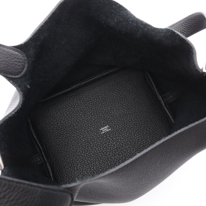 ピコタンロックMM ハンドバッグ トリヨンクレマンス ブラック シルバー金具 B刻印 エルメス バッグ HERMES