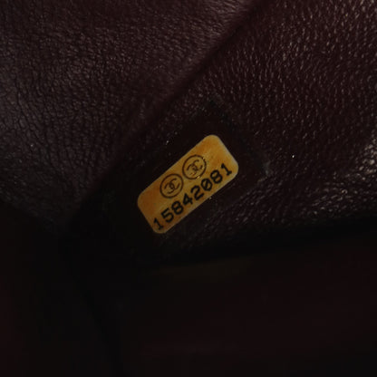 マトラッセ Wフラップ Wチェーンショルダーバッグ キャビアスキン ブラック シルバー金具 シャネル バッグ CHANEL