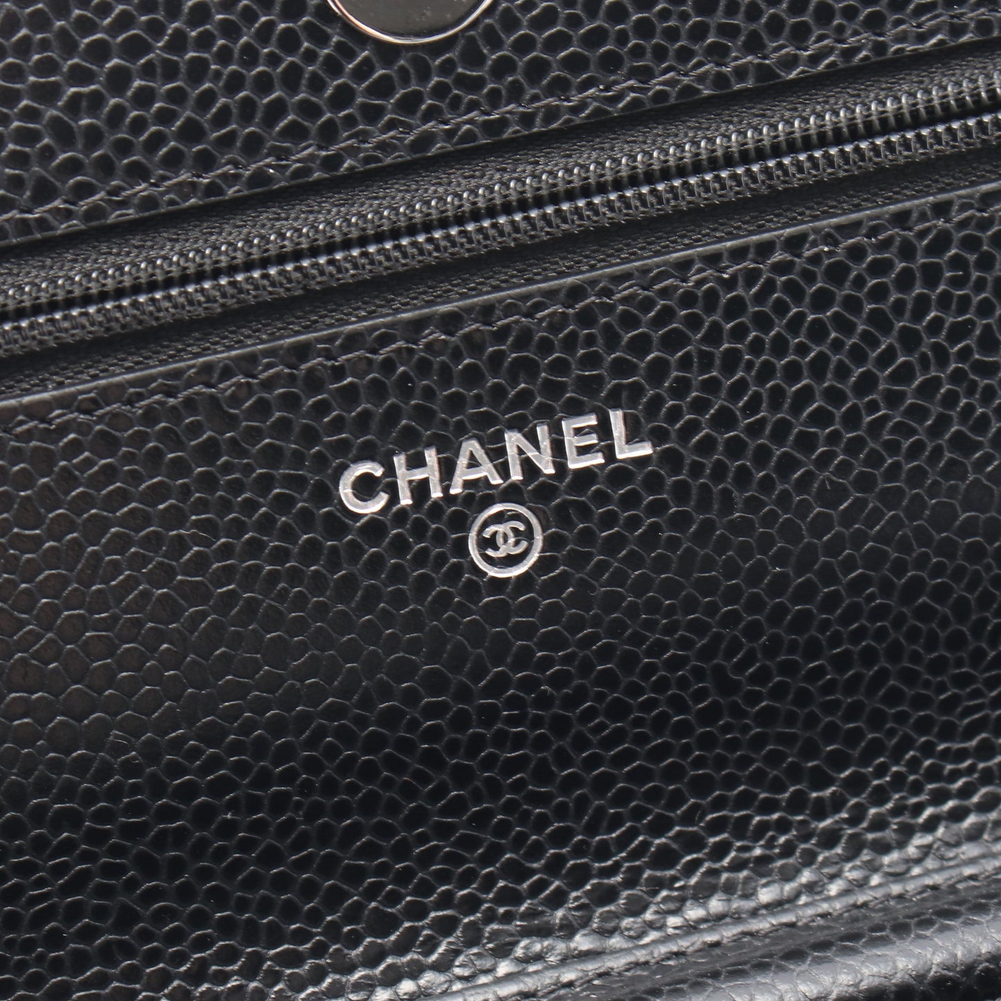 マトラッセ チェーンウォレット キャビアスキン ブラック シルバー金具 シャネル バッグ CHANEL