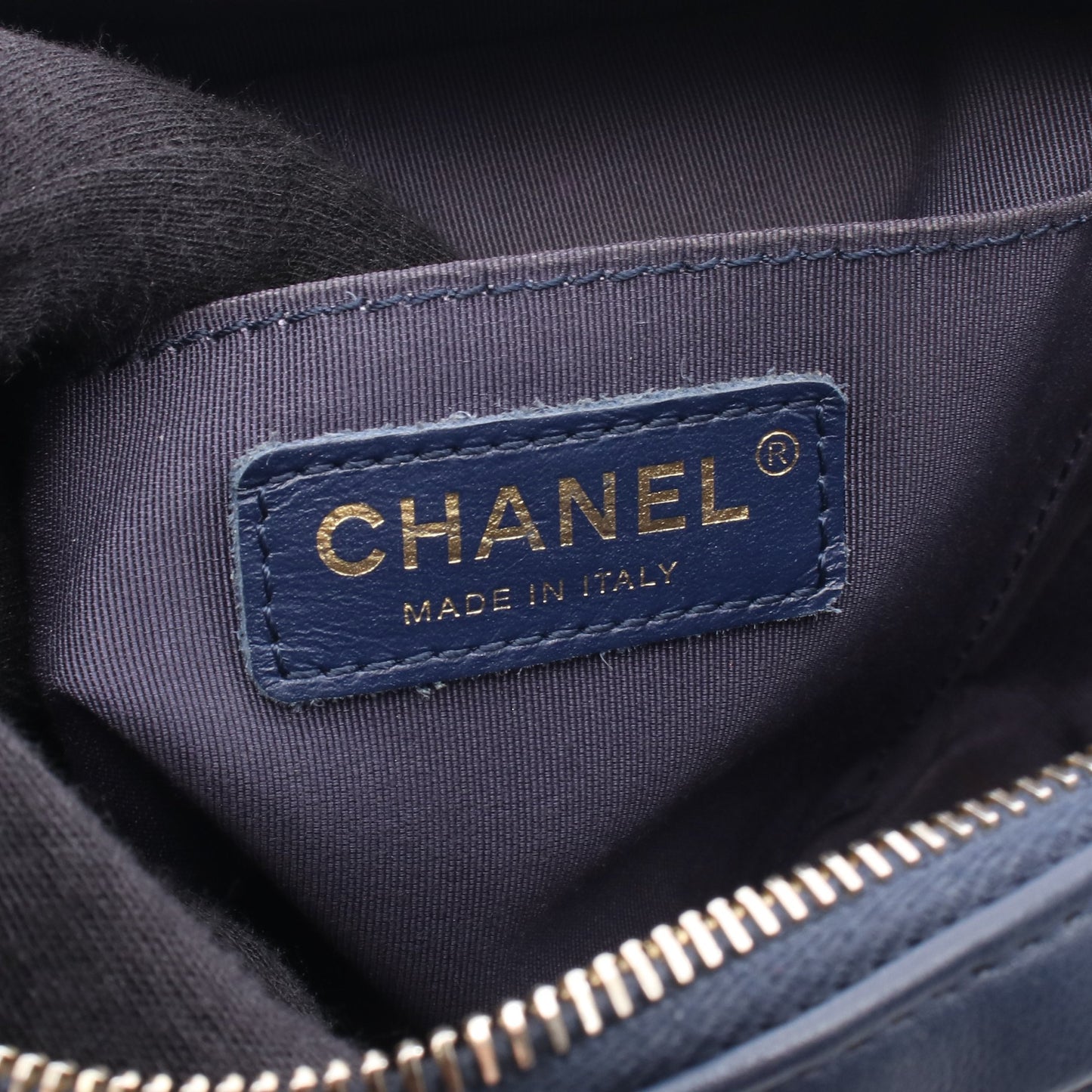 マトラッセ ココマーク チェーンショルダーバッグ レザー ネイビー ゴールド金具 シャネル バッグ CHANEL