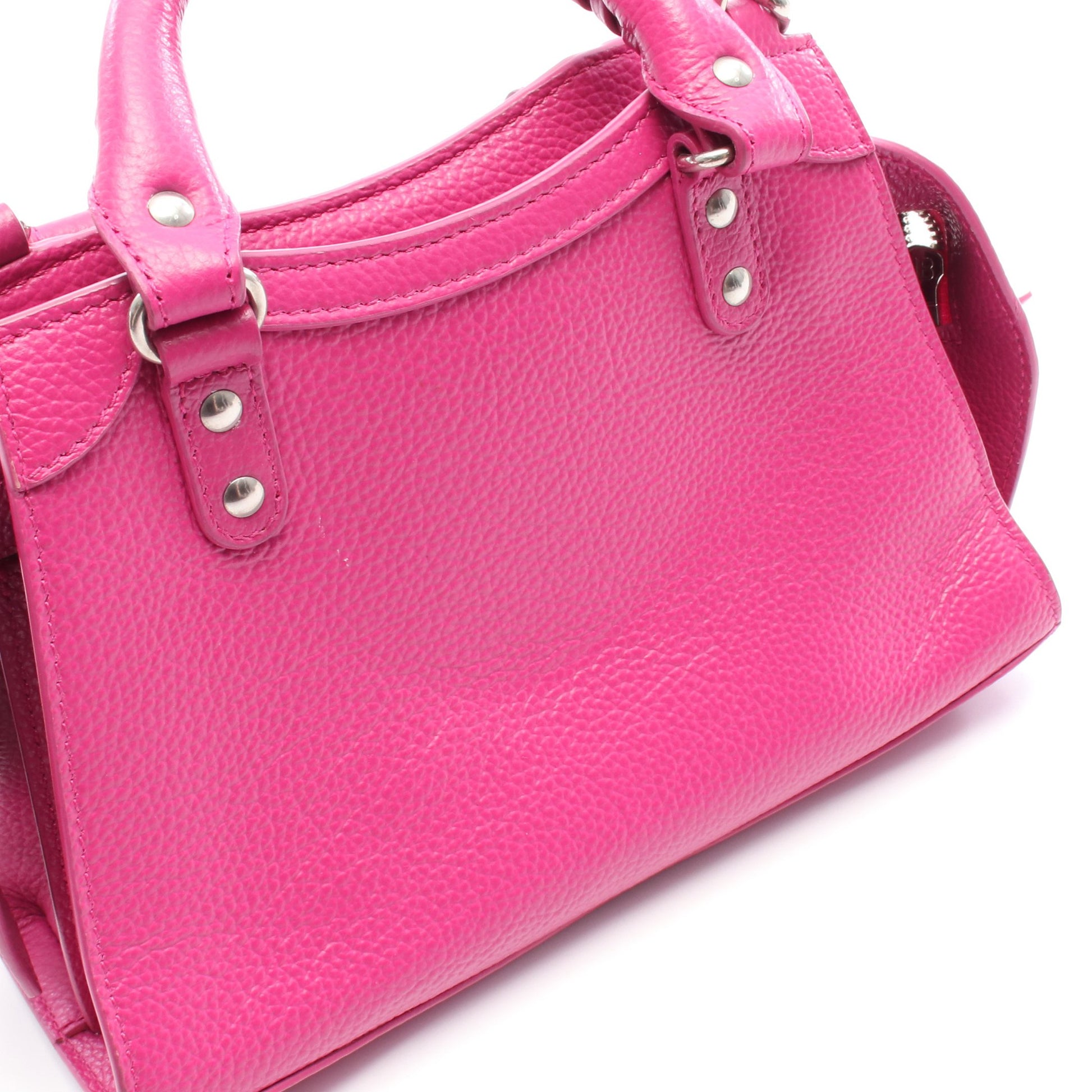 ネオ クラシック ナノ ハンドバッグ レザー ピンクパープル 2WAY バレンシアガ バッグ BALENCIAGA