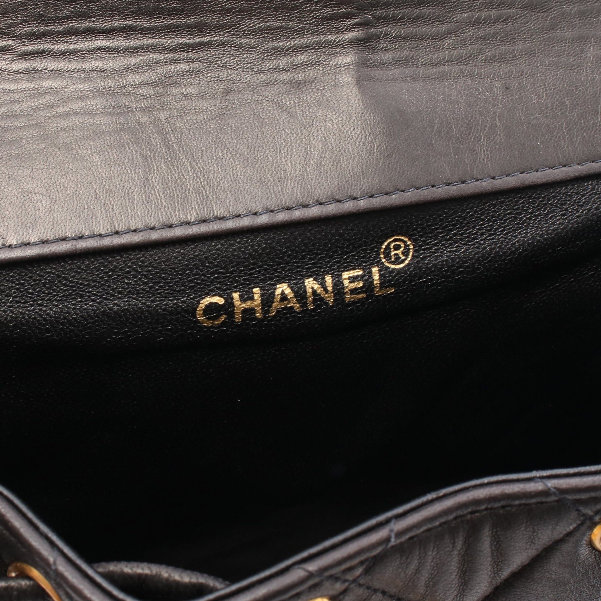 マトラッセ バックパック リュックサック ラムスキン ブラック ゴールド金具 シャネル バッグ CHANEL