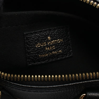 パピヨンBB バイカラーモノグラムアンプラント ハンドバッグ レザー ブラック ベージュ 2WAY バッグ LOUIS VUITTON