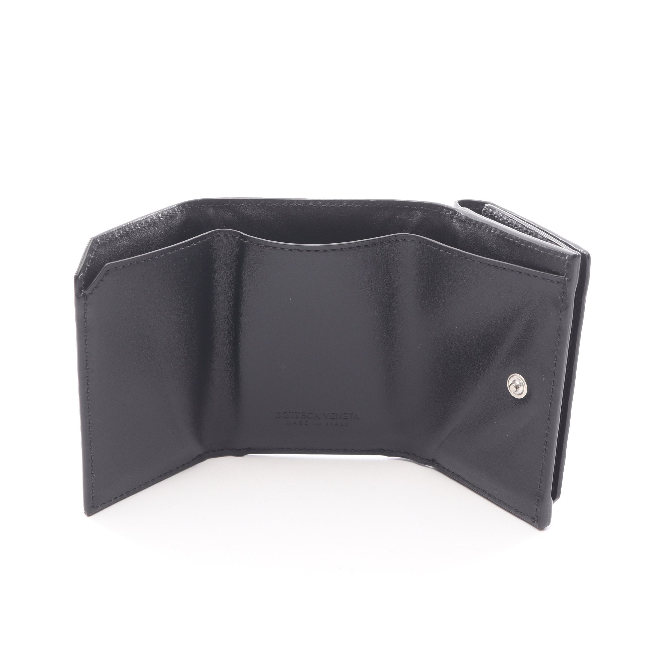 ★3日以内返品可★ 極美品 BOTTEGAVENETA ボッテガヴェネタ イントレチャート レザー フラグメントケース 805827V4LQ18803 ケース ブラウン レザー メンズ イントレチャート 三つ折り財布 レザー ブラック ボッテガヴェネタ – RECLO
