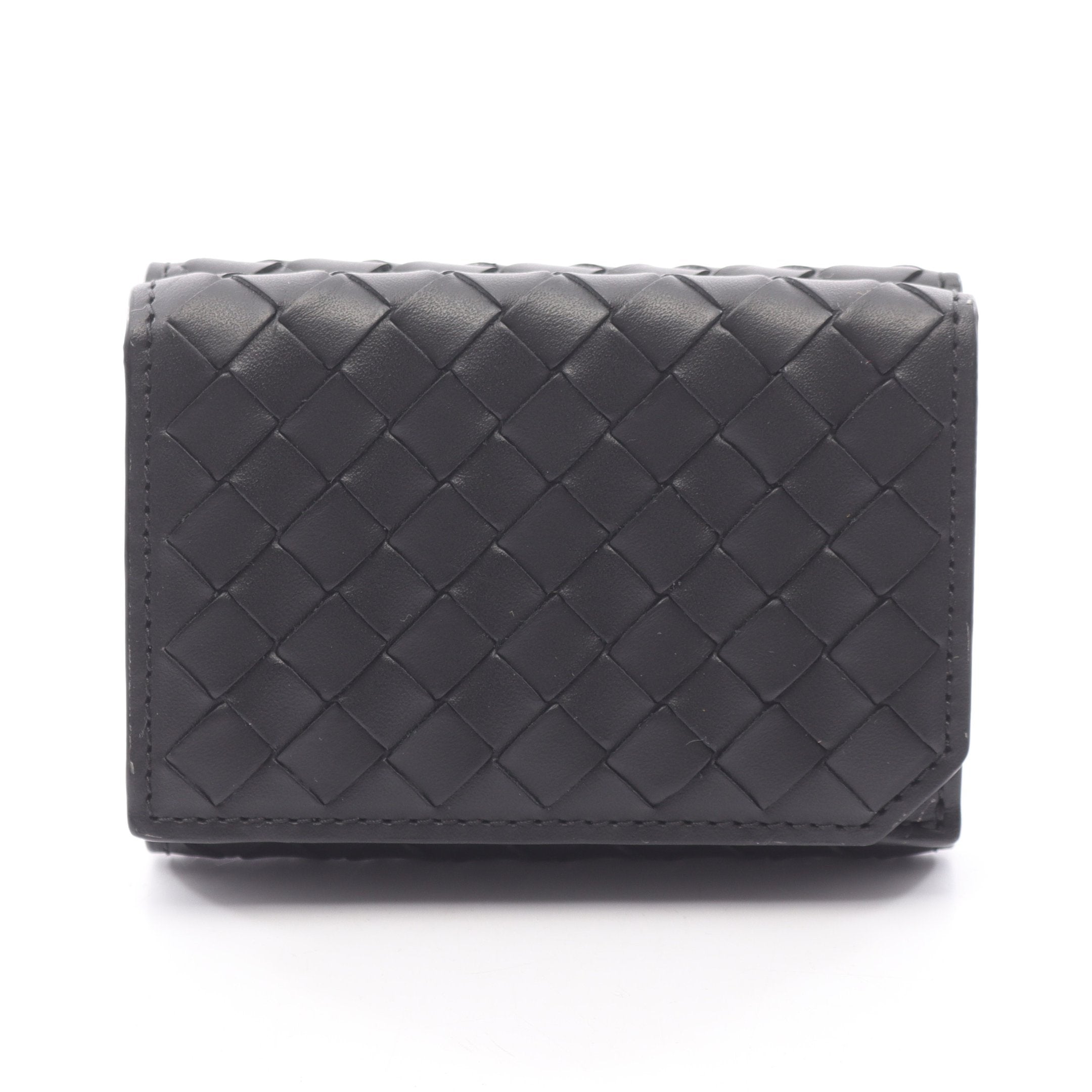 BOTTEGA VENETA ブラック 三つ折り財布 bottega veneta 3つ折り 財布の