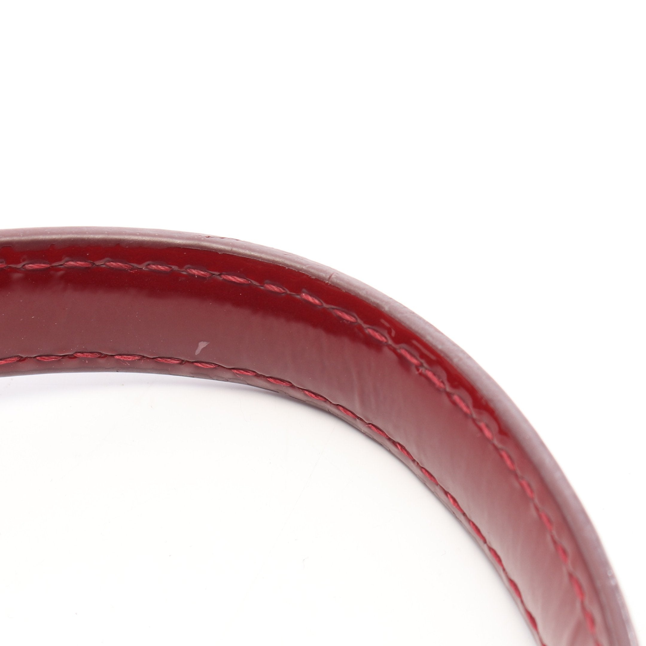 ワイヤーバッグ ハンドバッグ PVC ファブリック エナメルレザー レッド