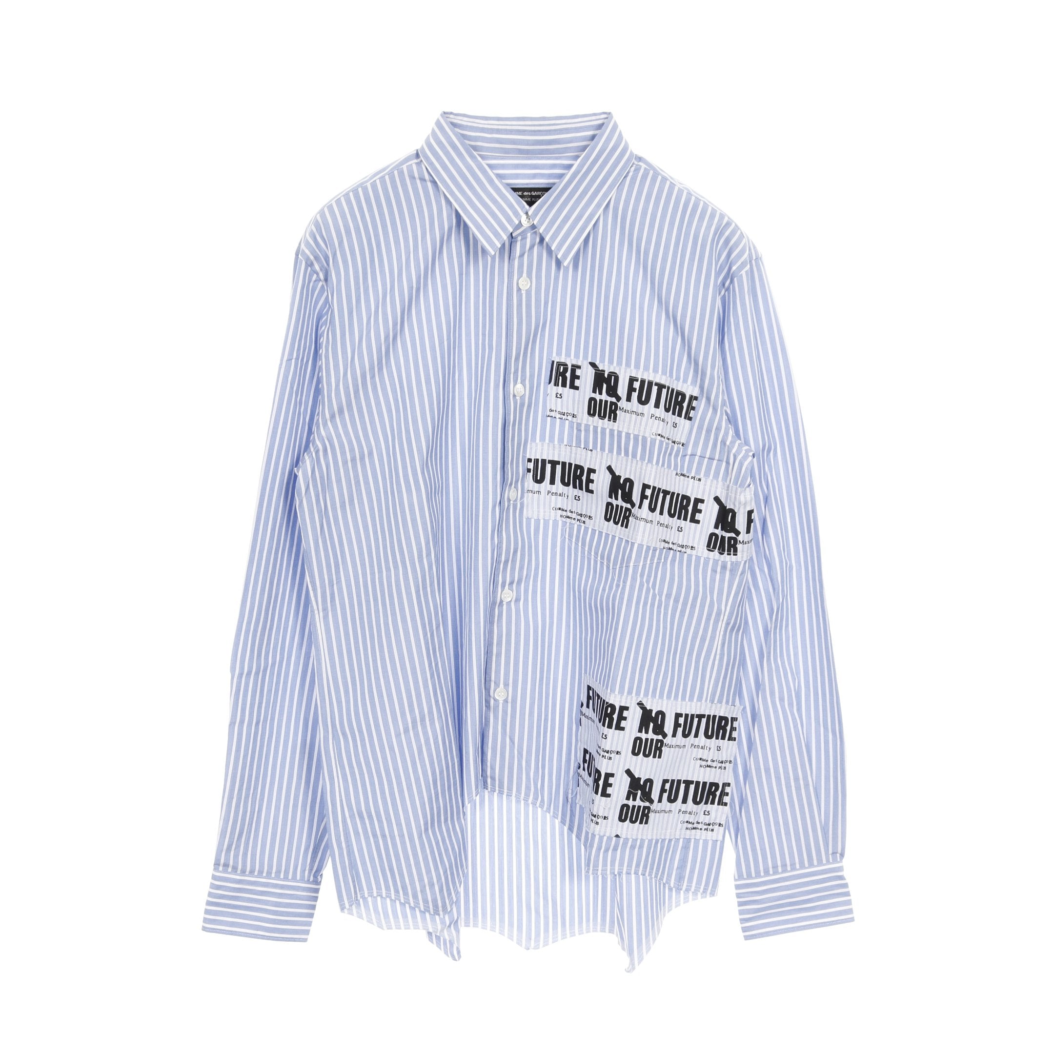 コムデギャルソンオム パッチワークシャツ　ストライプ　ペイズリー　M コムデギャルソンオム パッチワークシャツ ストライプ ペイズリー M