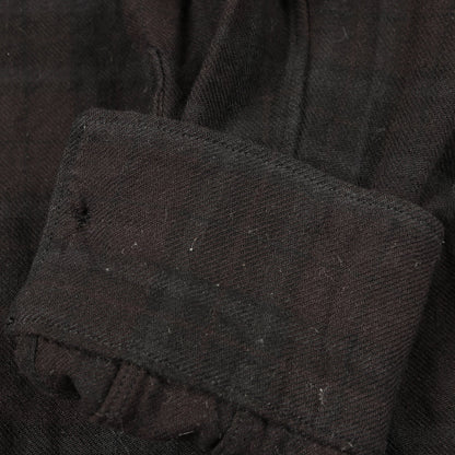 ネルシャツ 長袖 チェック コットン ブラック レッド ホワイト ブラックコムデギャルソン トップス BLACK COMME des GARCONS