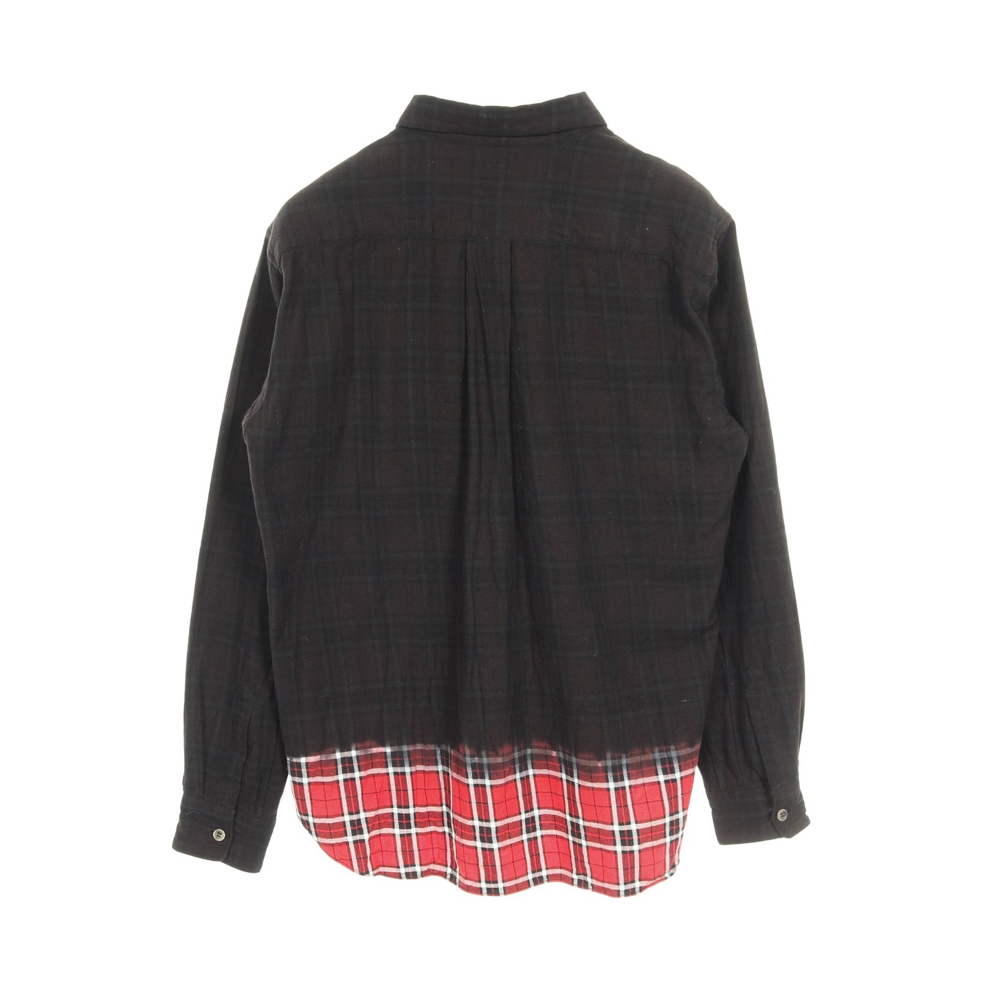 ネルシャツ 長袖 チェック コットン ブラック レッド ホワイト ブラックコムデギャルソン トップス BLACK COMME des GARCONS