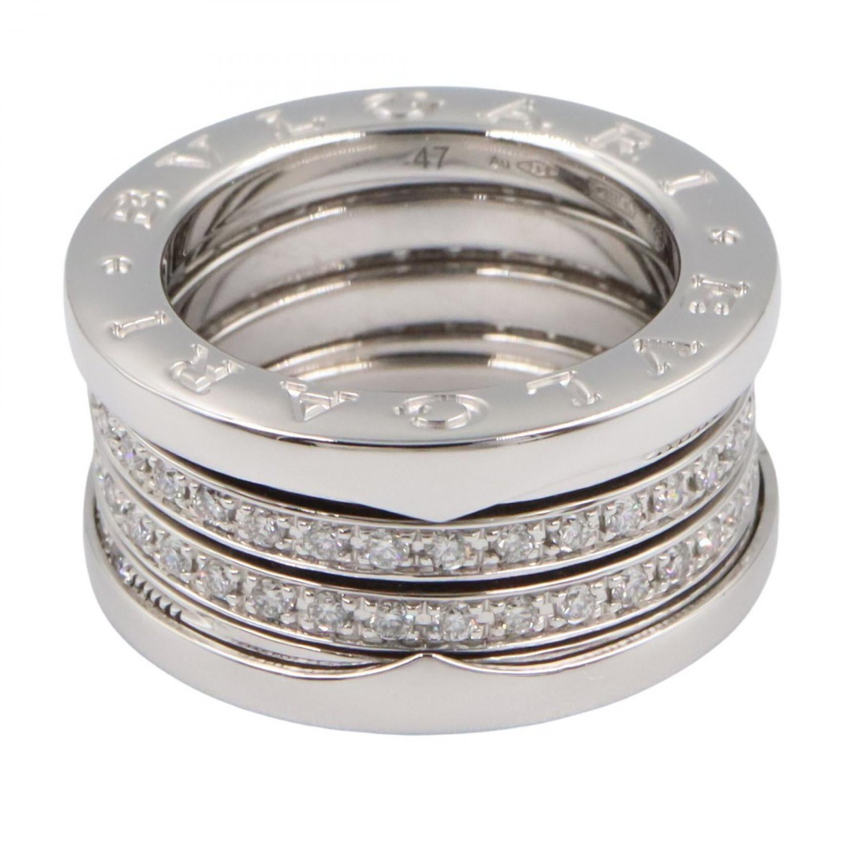 B-zero1 ビーゼロワン リング ダイヤ リング 指輪 K18WG ダイヤモンド ホワイトゴールド クリア ブルガリ アクセサリー BVLGARI