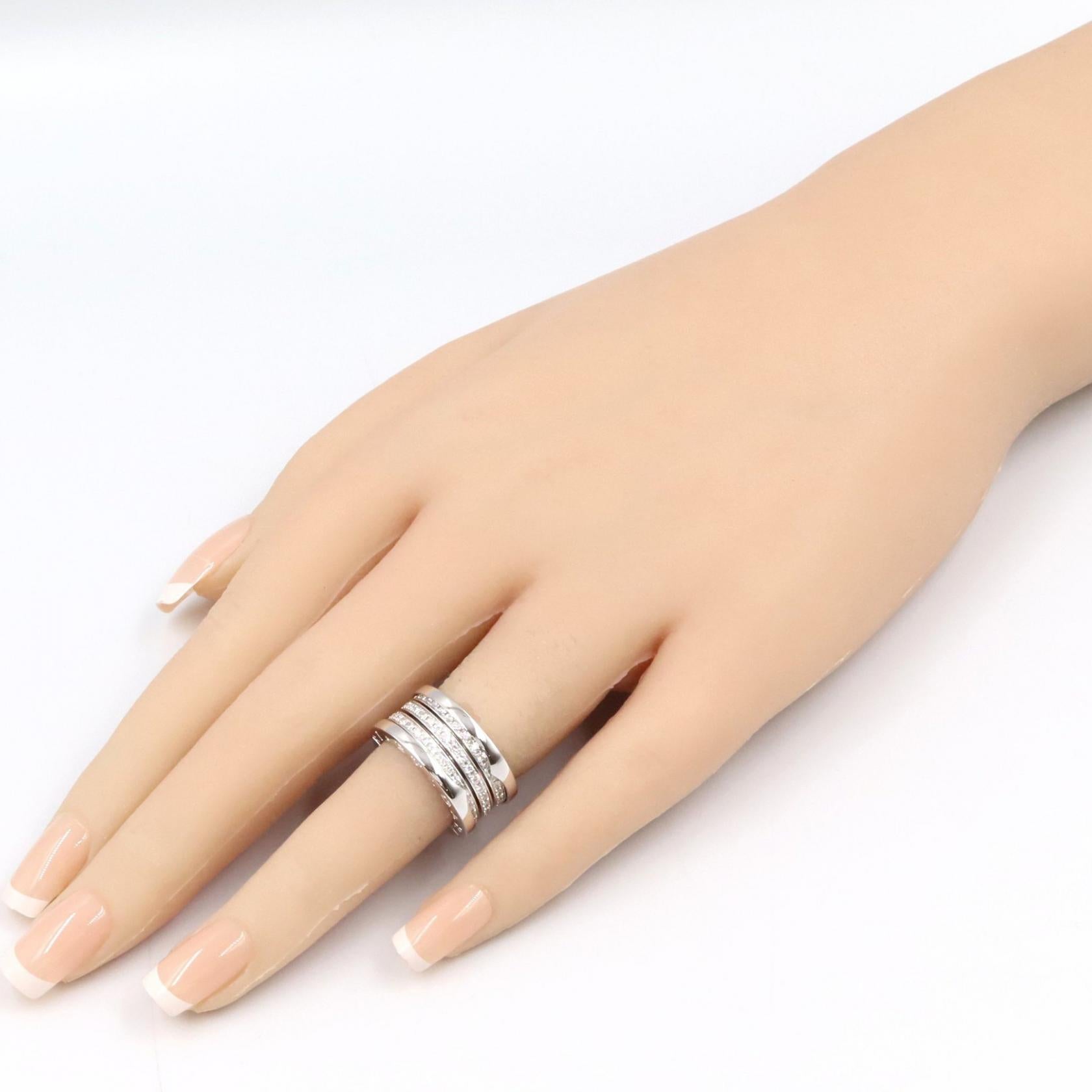 B-zero1 ビーゼロワン リング ダイヤ リング 指輪 K18WG ダイヤモンド ホワイトゴールド クリア ブルガリ アクセサリー BVLGARI