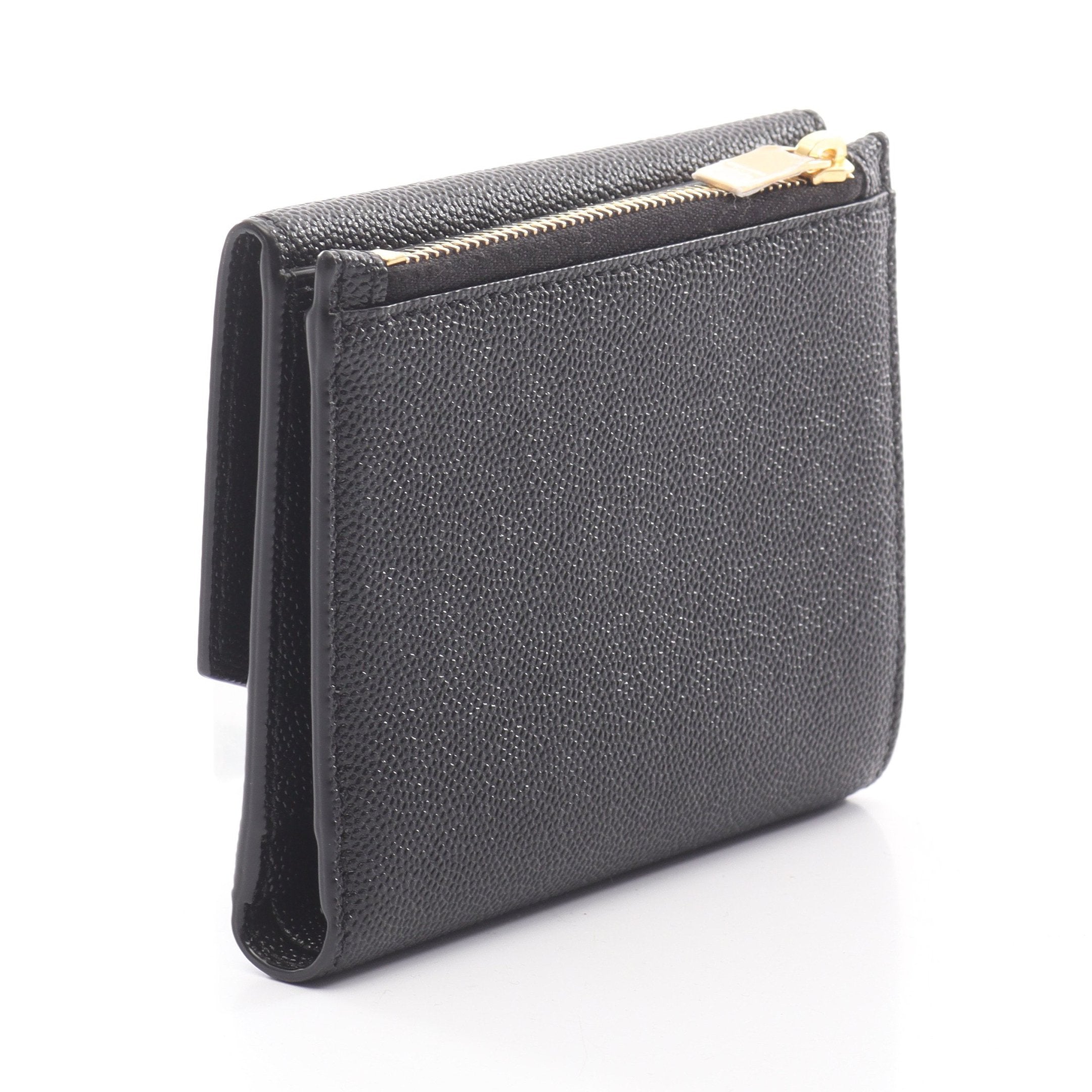 アップタウン 二つ折り財布 コンパクトウォレット レザー ブラック