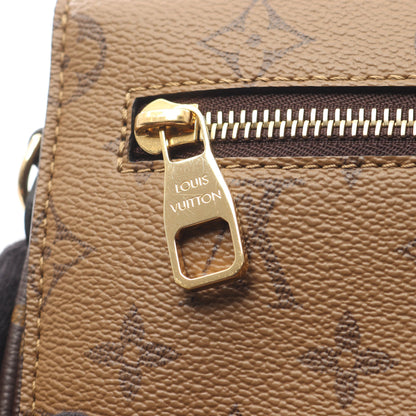 ポシェット メティス MM モノグラムリバース ハンドバッグ PVC レザー ブラウン ブラック 2WAY ルイヴィトン バッグ LOUIS VUITTON