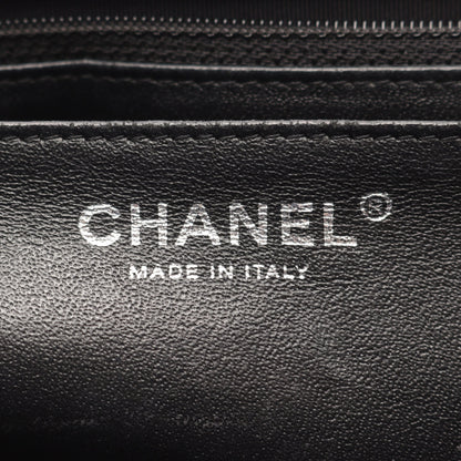 デカマトラッセ 30 シングルフラップ Wチェーンショルダーバッグ キャビアスキン ブラック シルバー金具 シャネル バッグ CHANEL