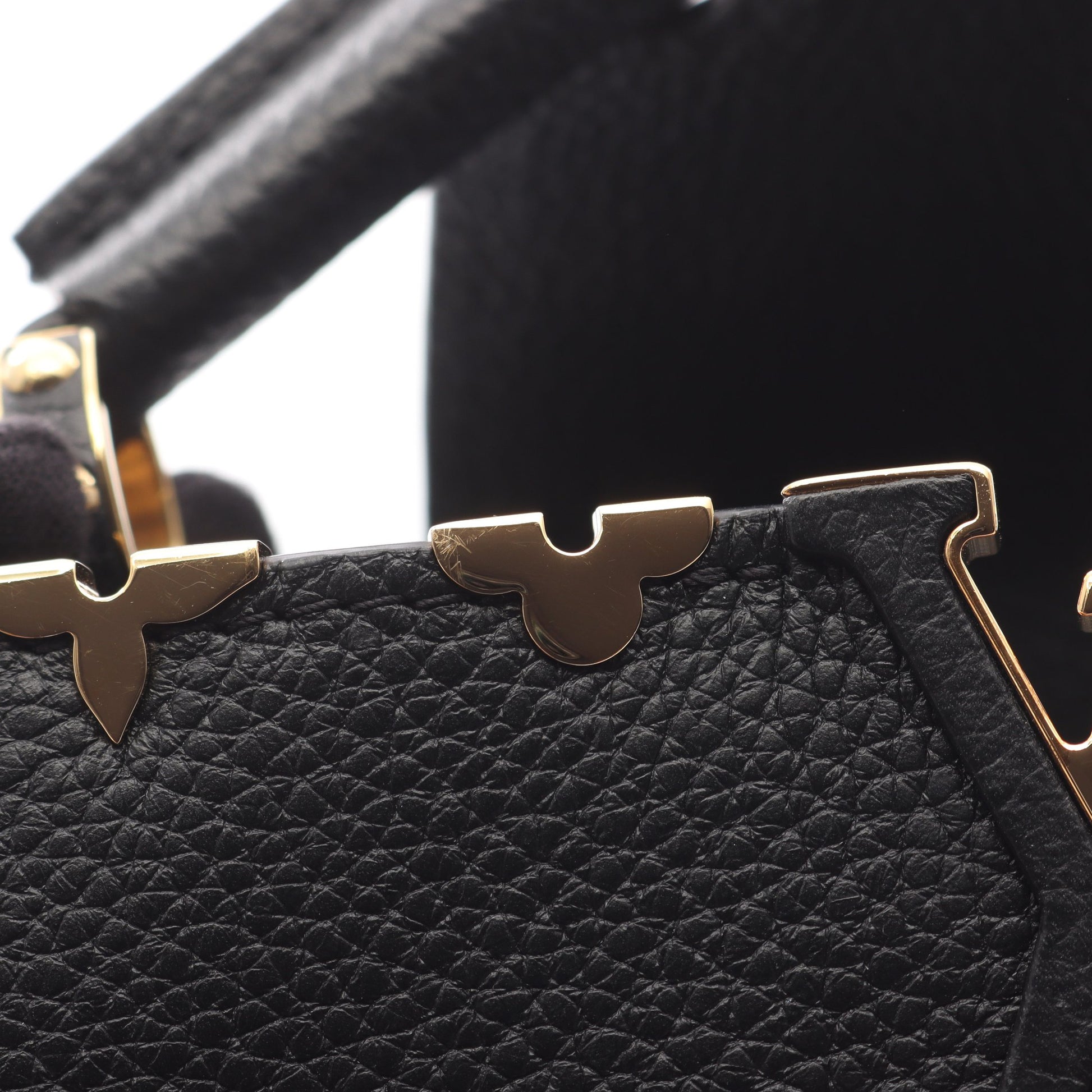 カプシーヌ MINI ノワール ハンドバッグ トリヨンレザー ブラック 2WAY ルイヴィトン バッグ LOUIS VUITTON