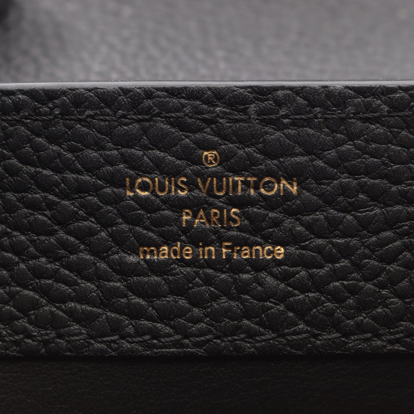 カプシーヌ MINI ノワール ハンドバッグ トリヨンレザー ブラック 2WAY ルイヴィトン バッグ LOUIS VUITTON