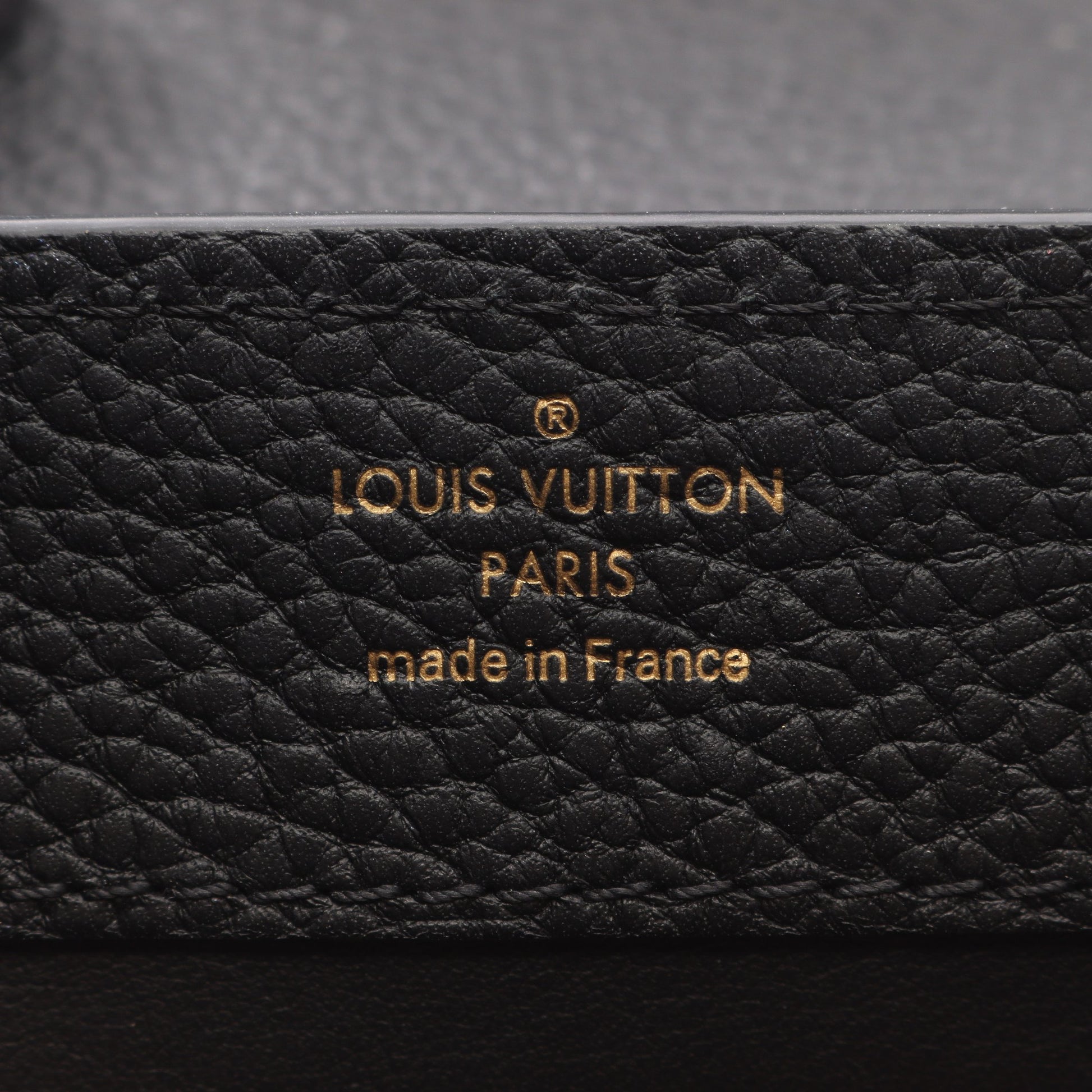 カプシーヌ MINI ノワール ハンドバッグ トリヨンレザー ブラック 2WAY ルイヴィトン バッグ LOUIS VUITTON