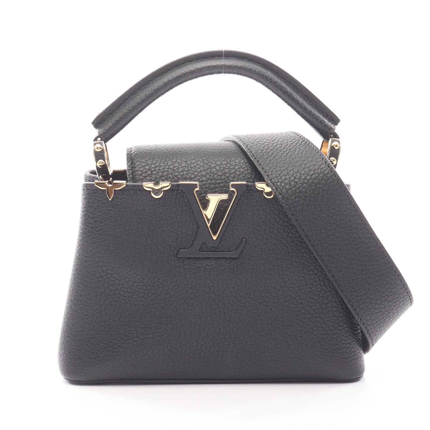 カプシーヌ MINI ノワール ハンドバッグ トリヨンレザー ブラック 2WAY ルイヴィトン バッグ LOUIS VUITTON