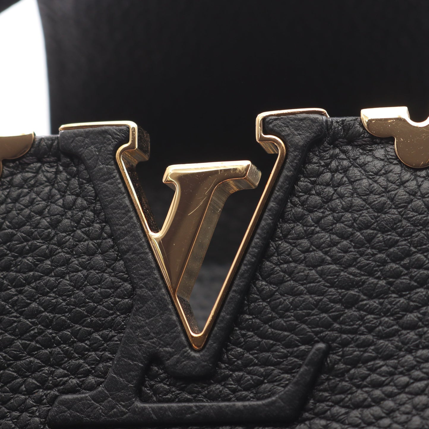 カプシーヌ MINI ノワール ハンドバッグ トリヨンレザー ブラック 2WAY ルイヴィトン バッグ LOUIS VUITTON
