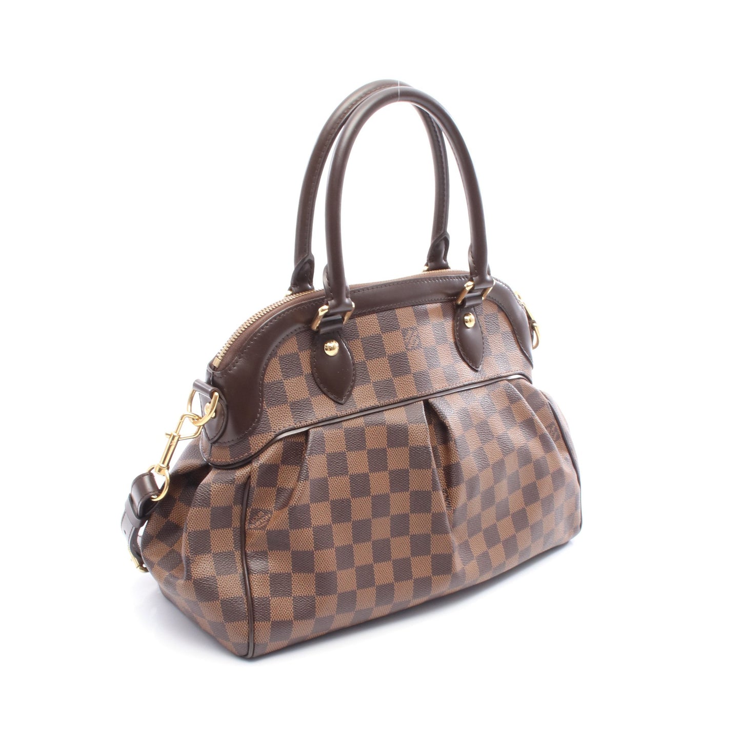 トレヴィPM ダミエエベヌ ハンドバッグ PVC レザー ブラウン 2WAY ルイヴィトン バッグ LOUIS VUITTON